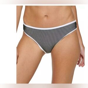 Calvin Klein BLACK/WHITE Bound Skinny Classic Bikini Swim Bottom